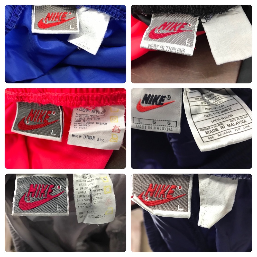 Nike Track Lightweight 100% Nylon Windbreaker Pants size L 6 Lot
